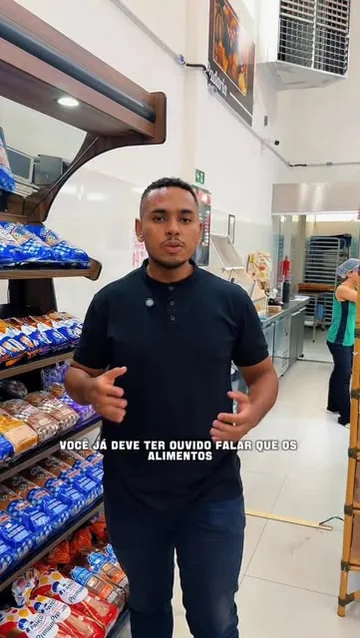 Reel sobre carboidratos gravado no supermercado